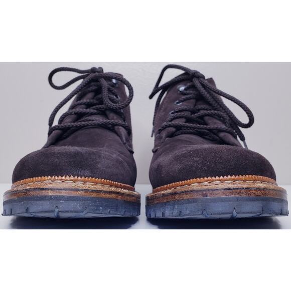 RALPH LAUREN FARLEY Brown Sport Suede Leather Boots Men's 11.5D Made in Italy - Picture 9 of 16